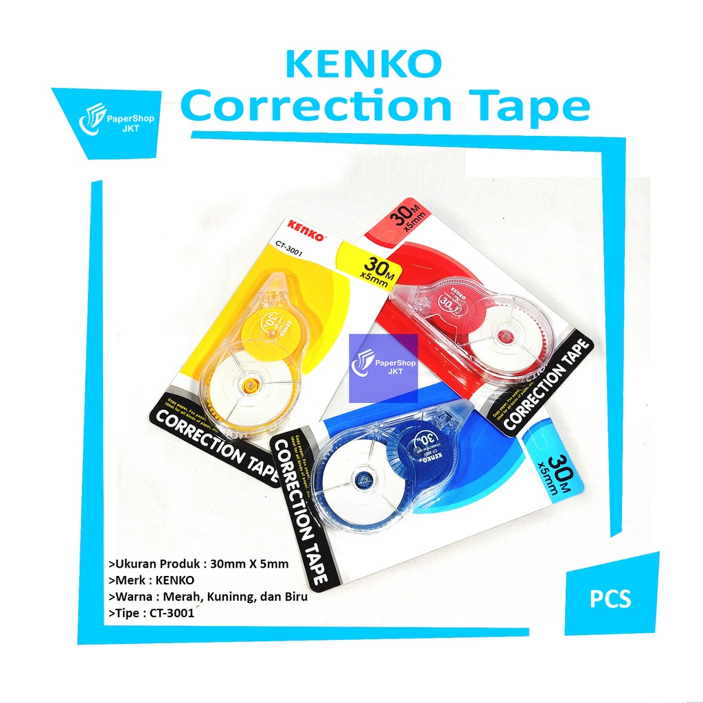 

KENKO - Correction Tape CT-3001 - Pcs