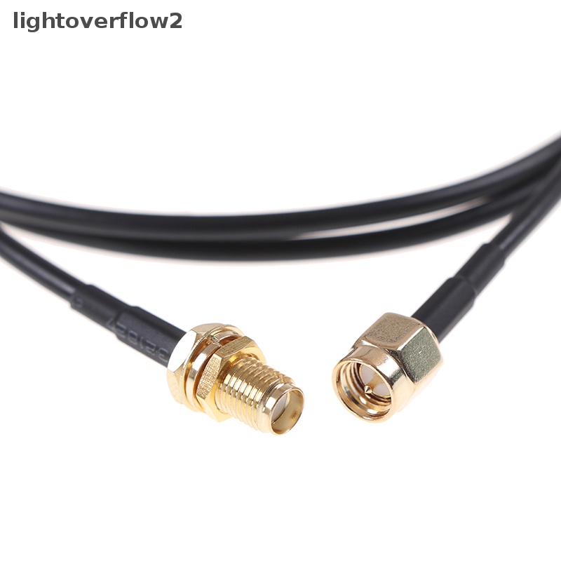 [lightoverflow2] 0.3-5m Kabel SMA Male to Female RG174 Konektor RF Adaptor Kabel Antena WIFI [ID]