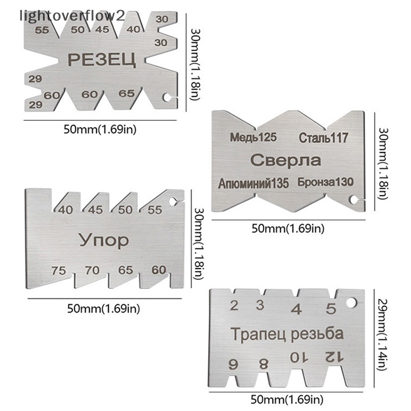 [lightoverflow2] Angle Gauge Wire Cutg Stainless Besi Carbon Steel Alat Setg Tempel Ulir Lapis Nikel Tukang Kayu Gauging Alat Ukur Sudut [ID]