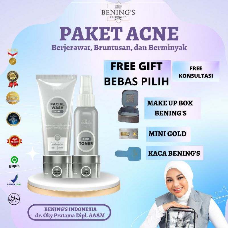 PAKET ACNE BENINGS SKINCARE by DR.OKY PRATAMA