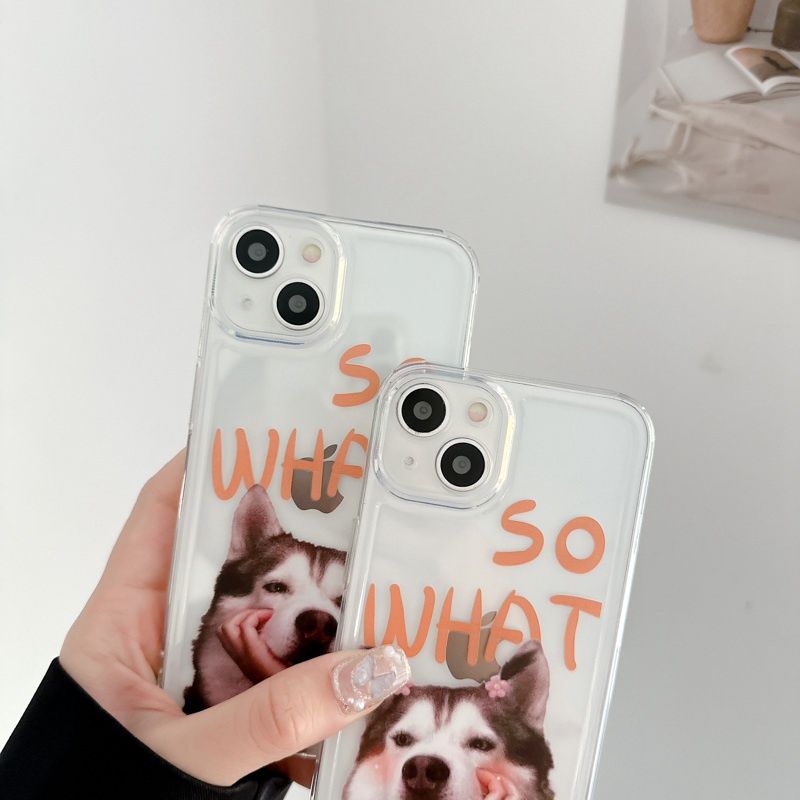 Couple！Husky Soft TPU Case HP iP iPhone 7 8 14 + Plus SE 2020 X XS XR Max 11 12 13 Pro Max Boy Girl Woman Man FTD Casing Apple