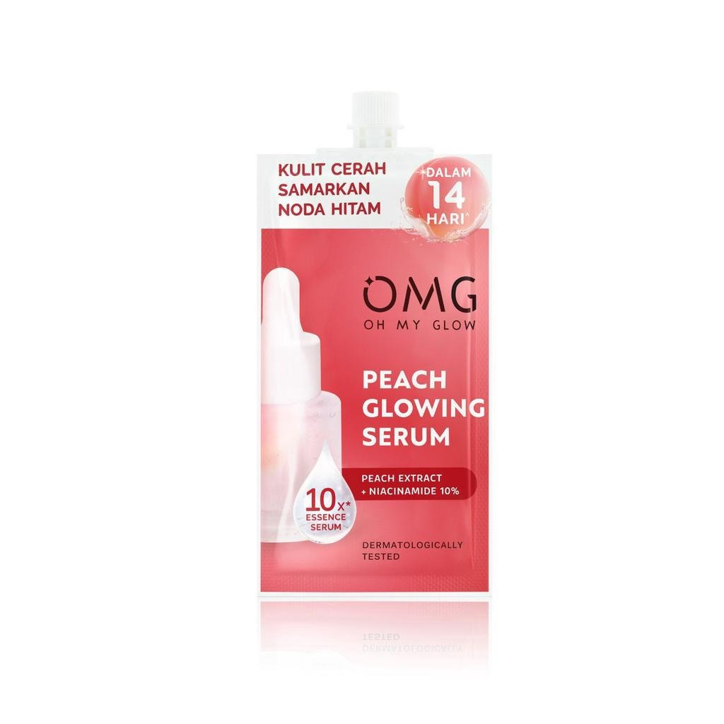 (SACHET) OH MY GLAM SERUM 7,5G PEACH GLOWING | Serum Wajah BY AILIN