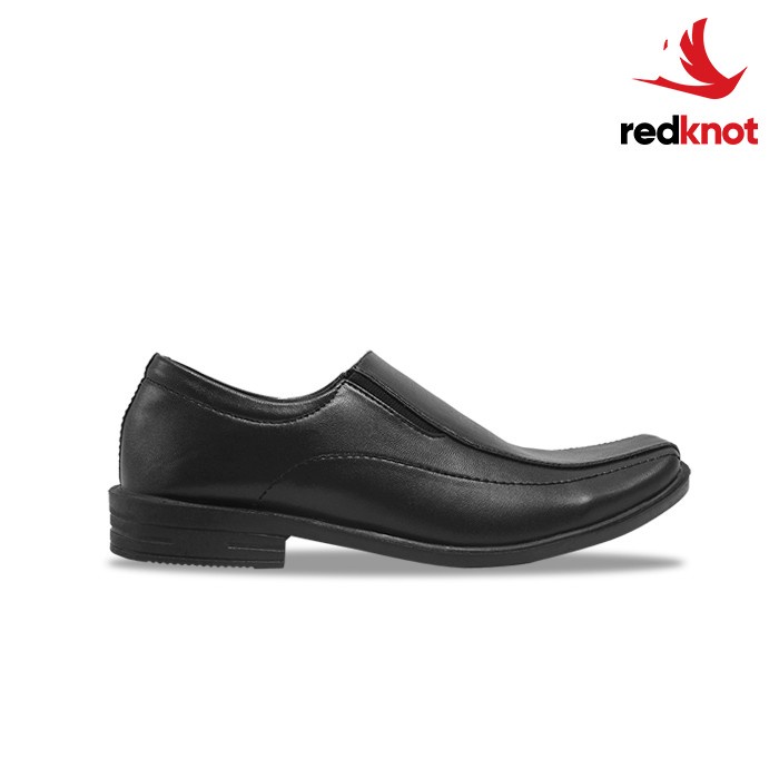 (COD) Redknot Michael Boston Hitam Sepatu Pantofel Pria - Hitam, 41