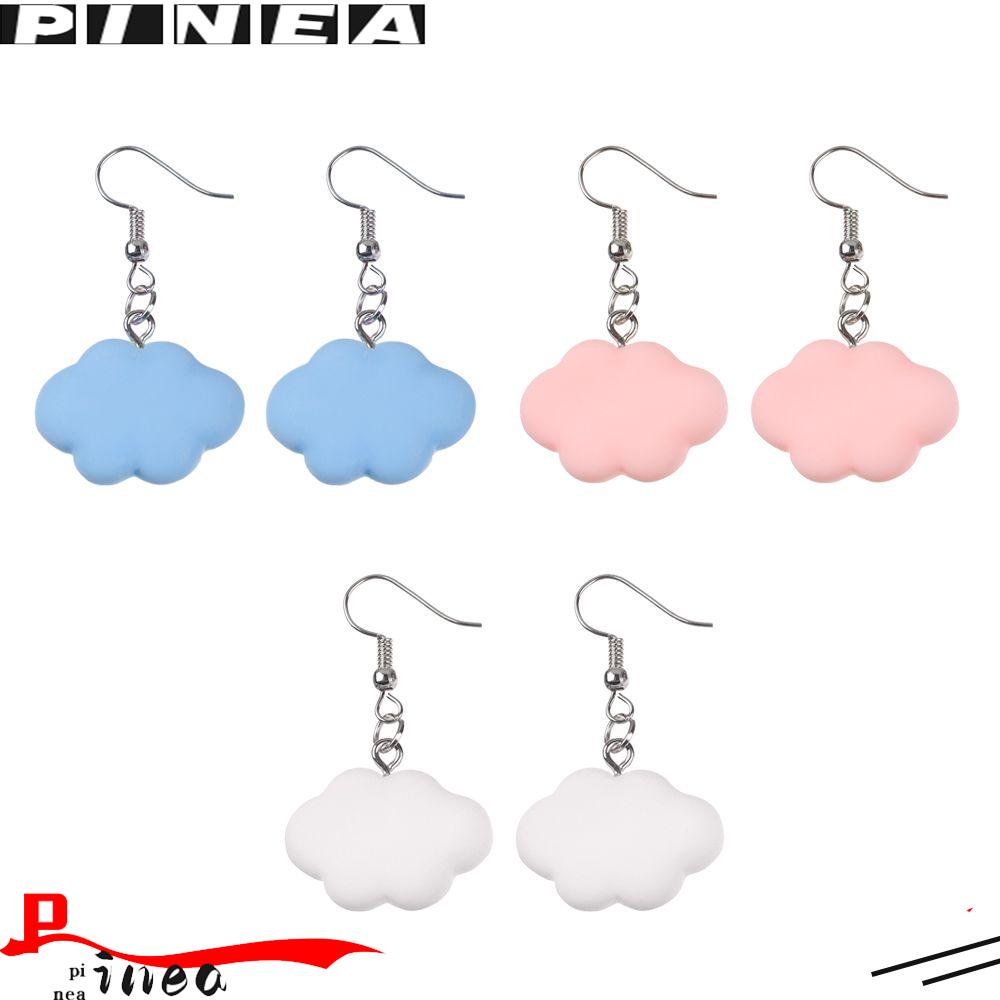 Nanas Lucu Anting Awan Perhiasan Pesta Drop Earrings Drop Menjuntai Kartun