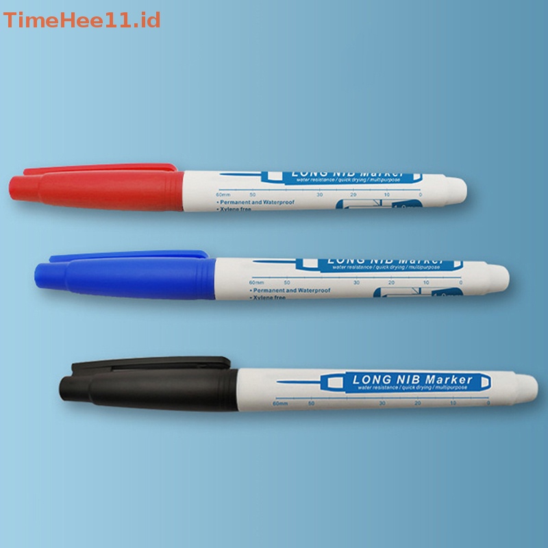 Timehee 30mm Deep Hole Long Nib Head Marker Untuk Pen Perforag Metal Tahan Air Kamar Mandi Woodworking Dekorasi Serbaguna ID