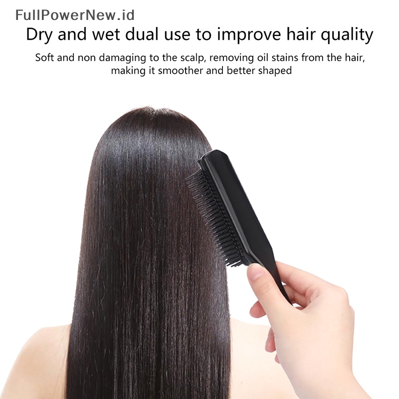 Power Removable Detangling Hair Brush Alat Pijat Kulit Kepala Rambut Lurus Curly Hair Comb ID