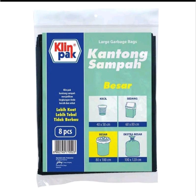 KLINPAK PLASTIK SAMPAH | TRASH BAG | KANTONG PLASTIK SAMPAH | KRESEK SAMPAH HITAM