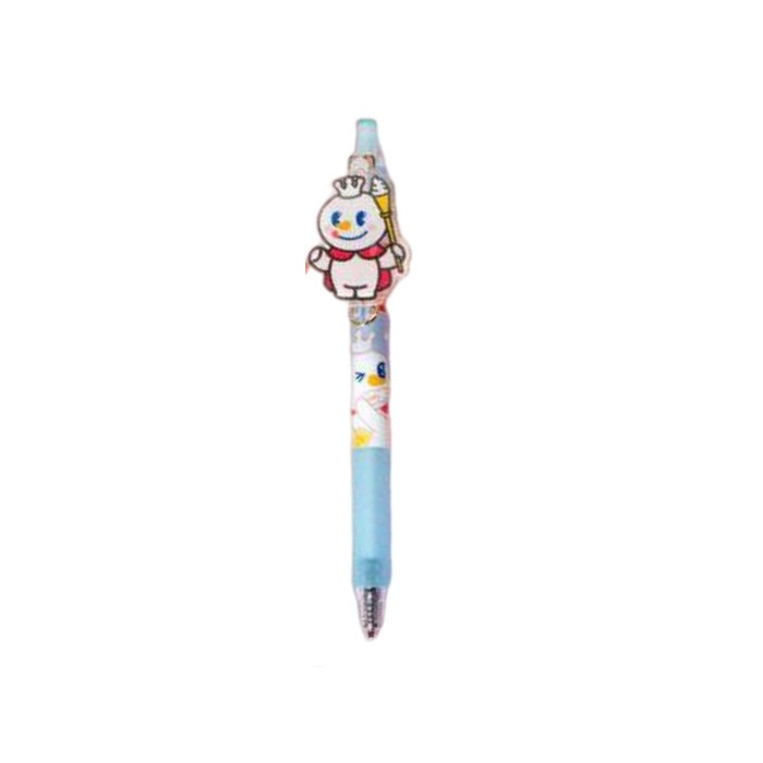 Pulpen Model boneka mixue / Ballpoint Gel Mixue VARIAN snowking / Pulpen Hitam