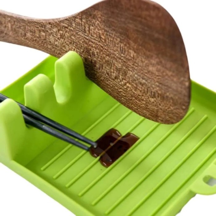 Kitchen Utensil Holder / Holder Peralatan Masak / Rak Spatula Sutil Tutup Panci Non Slip
