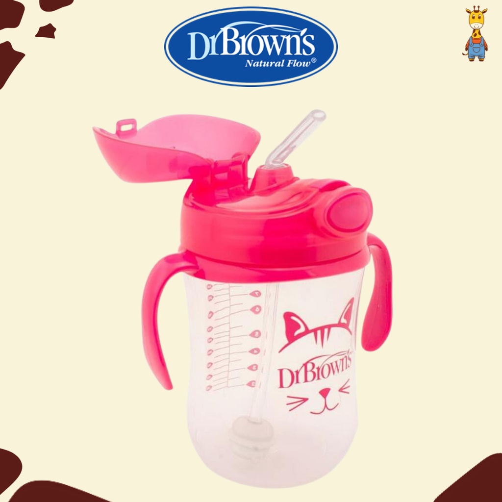 Dr. Brown's Baby First Straw Cup 270ml / Cups Anak / Botol Minum Anak