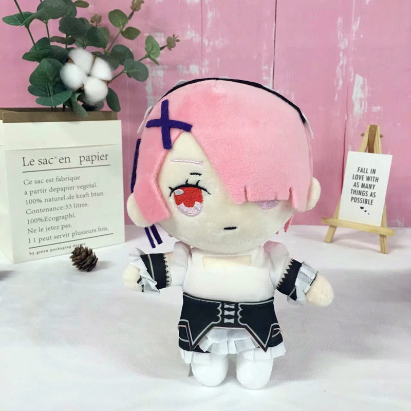 Boneka Plush Rem 20CM Re: Life In A Different World From Zero Cosplay Anime Ram Boneka Mainan