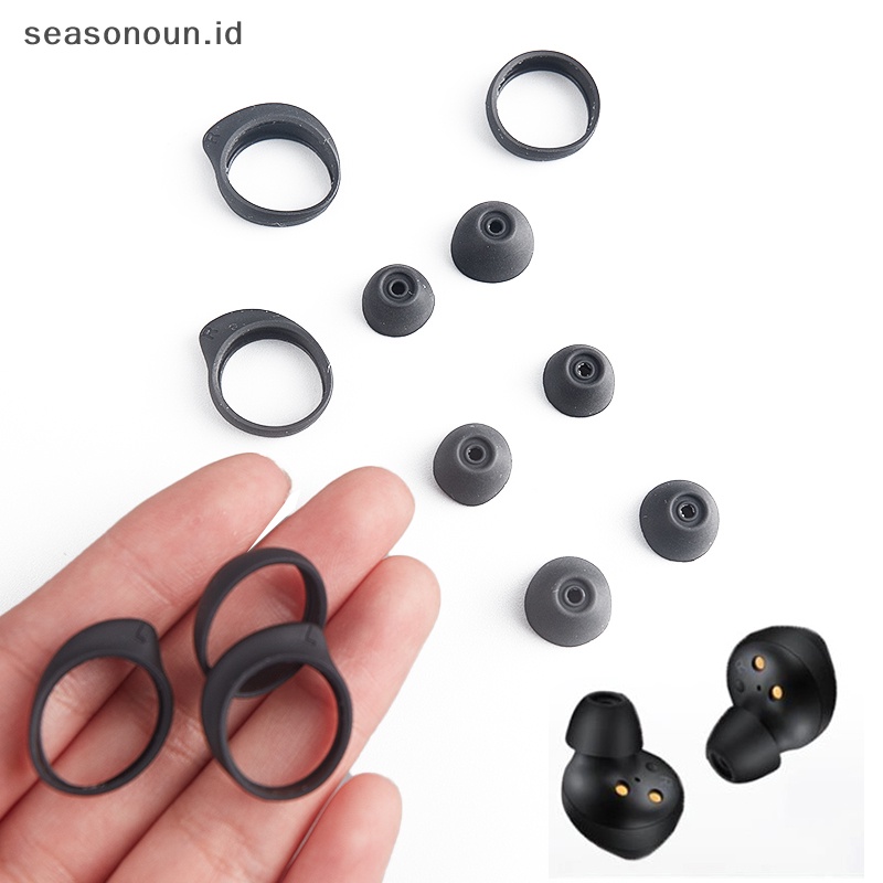 Seasonoun 1Set Earphone Silikon Case Buds+Ear Pads Caps Eartips.