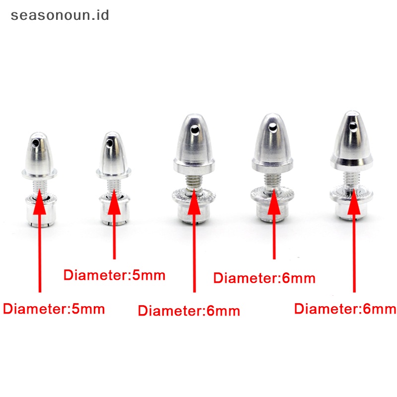 Seasonoun 5pcs/lot RC Aluminium Bullet Propeller Adapter Holder Untuk Prop Motor Brushless.