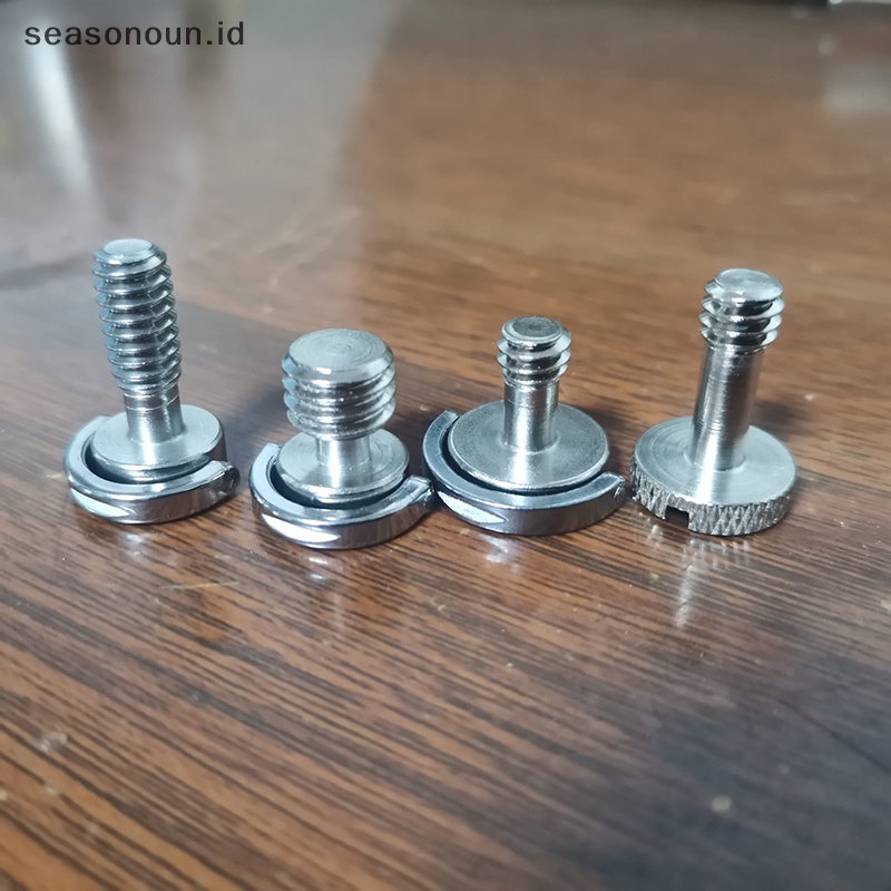 Seasonoun Quick Release Plate Adapter Screw1Per4Inch D-Ring Tripod Screw Moung Screw Adapter Untuk Kamera Camcorder Tripod Monopod QR Quick Release Plate.