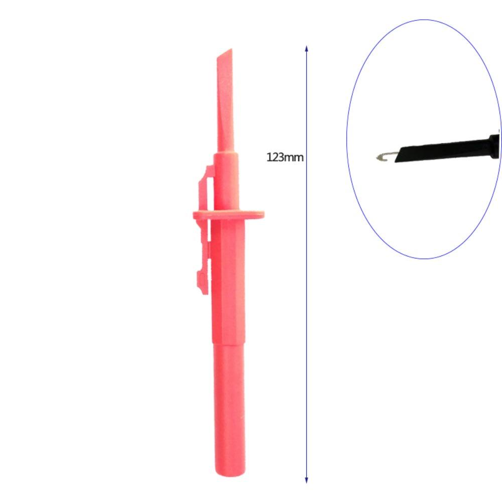 TOP Multimeter Probe Teleskopik Pengait Spring Damage IC Clip 4mm Banana Socket