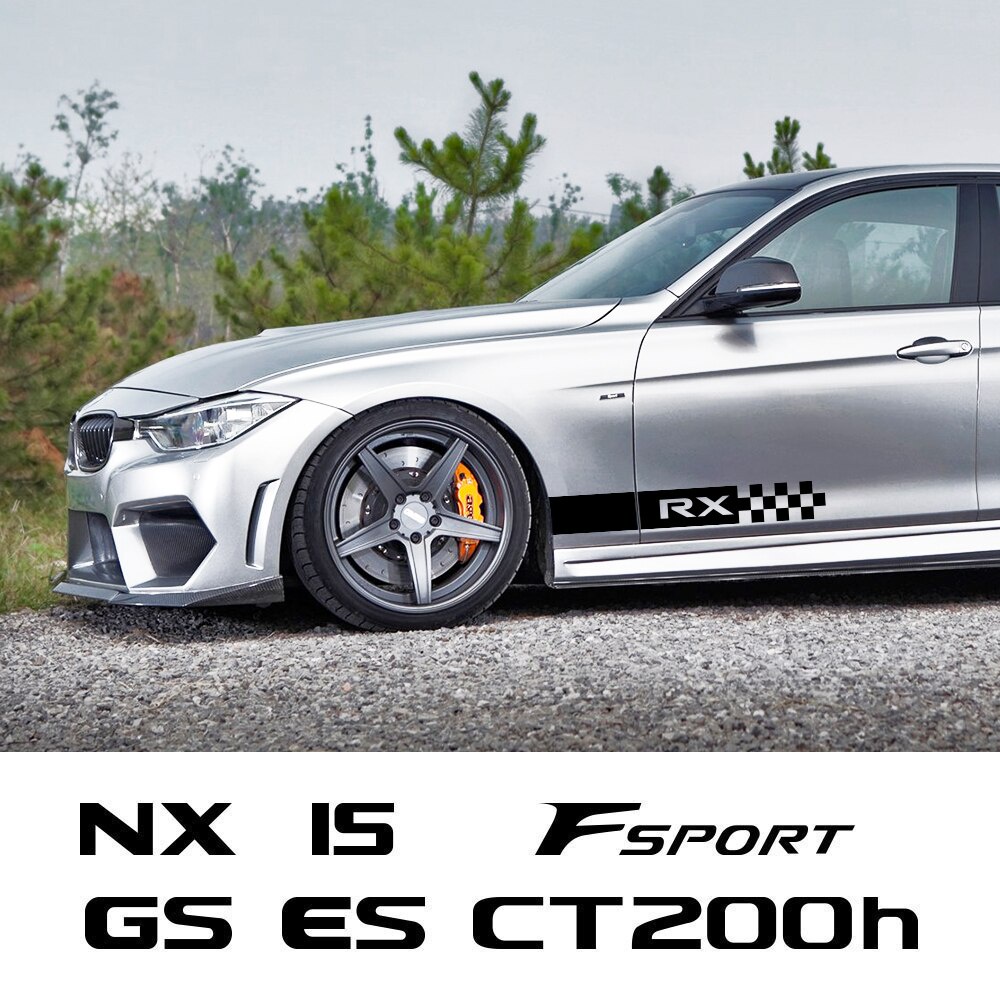 Stiker Mobil Stiker Dekorasi Kit Olahraga Balap Otomatis untuk Lexus RX 250 350 NX Fsport IS ES 300 