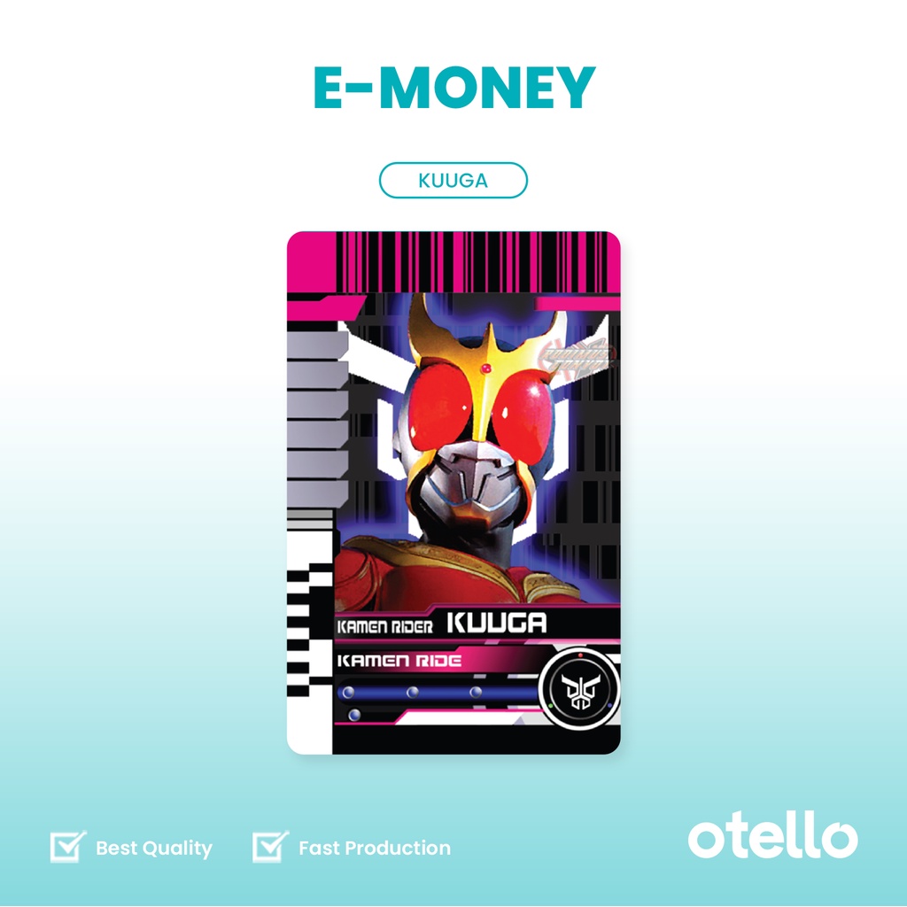 Kartu eMoney Kamen Rider e-Money Card eToll Mandiri Unik Keren Permainan Super Hero Figure Set Decade