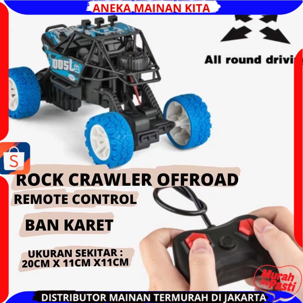 MAINAN ANAK MOBIL REMOTE CONTROL RC MONSTER CHARGE CROSS COUNTRY SKALA 1:20