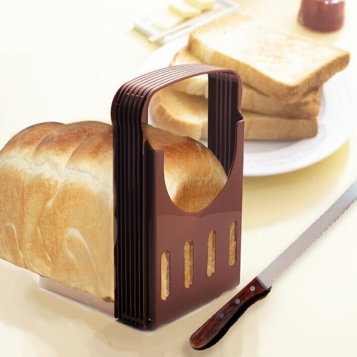 Bread slicer leveler - brown / pembatas potong roti tawar//