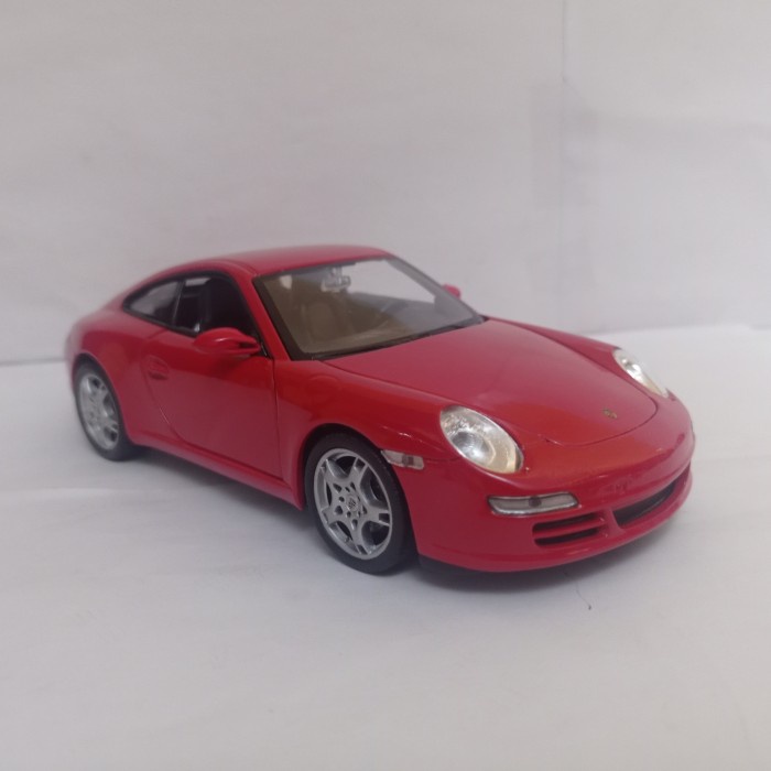 Diecast Porsche 911 Carrera S Coupe Welly 1:24 mobil mainan koleksi