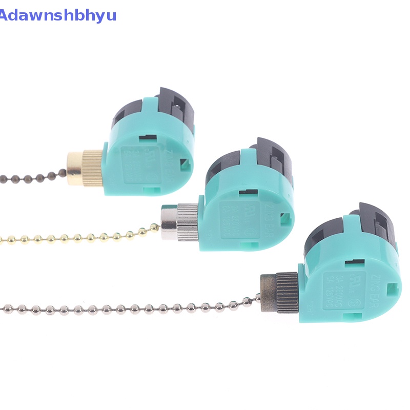 Adhyu 1Pc Saklar EU/US Adjustable Speed Pull Chain Ceiling Fan Switch Tombol Kontrol ID