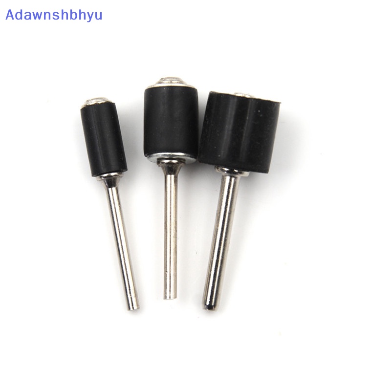 Adhyu 6pcs Mandrel1/41 /8 Shank 6.35-12.7mm Drum Sanding Nail Drill Bit Alat Abrasif ID