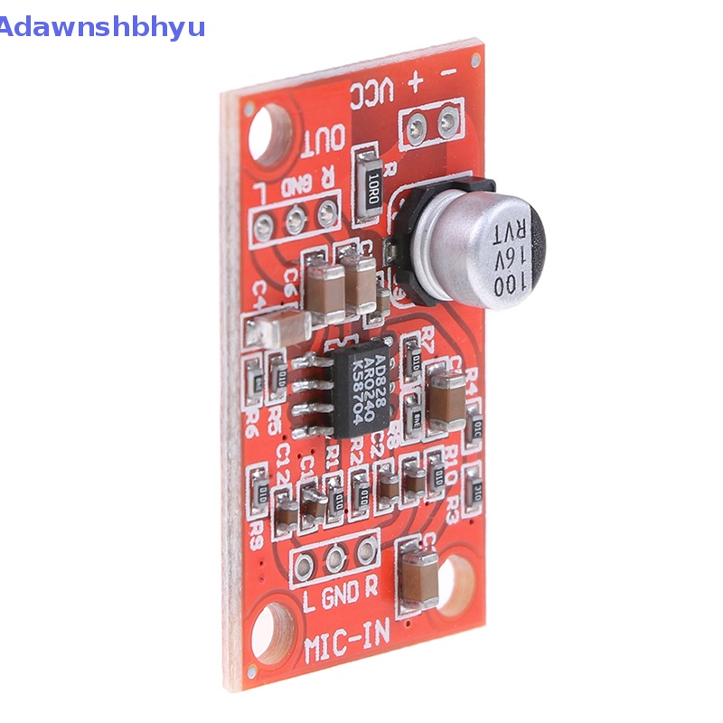 Adhyu AD828 Mikrofon stereo Dinamis preamplifier Papan mic preamp DC 3.7V-15V 12V ID