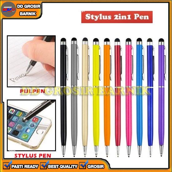 [DGB] ALAT TULIS PULPEN BALLPOINT BOLLPOINT AJAIB STYLUS 2 IN 1 TOUCHSCREEN PENA SENSITIVE TABLET SMARTPHONE