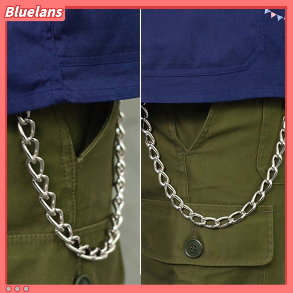 [BLS] Celana Rantai Hip-hop Punk Kepribadian Goth Tebal Hadiah Panjang Minimalis Pria Jeans Pinggang Dompet Rantai Fashion Perhiasan