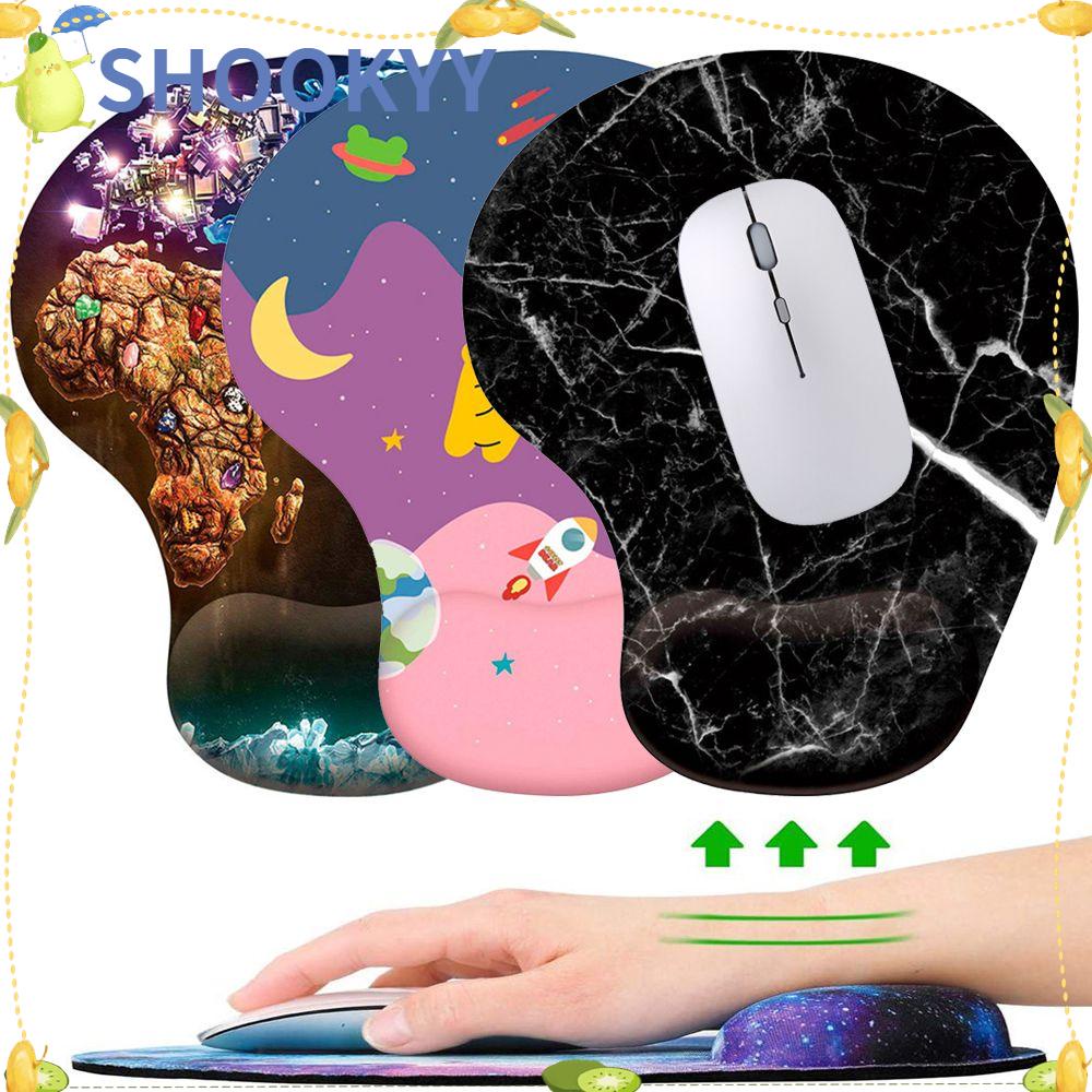Chookyy Wrist Rest Mouse Pad Desktop Mousepad Non Slip Gaming Ergonomis
