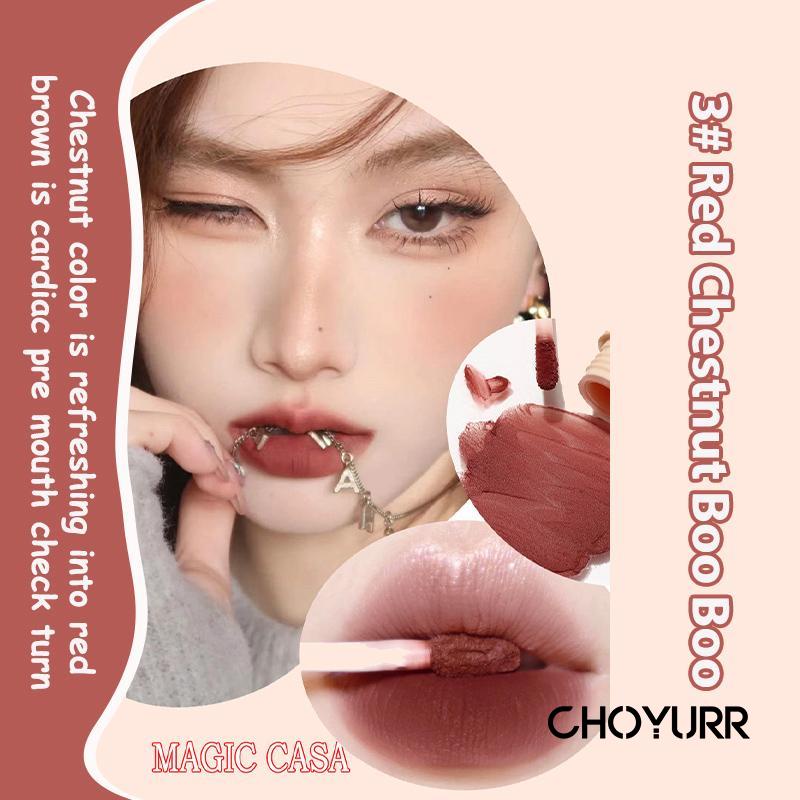 【COD】Lipstik Beludru Matte Cangkir Anti Lengket Pelembab Pelembab Bibir Putih yang Tidak Mengering-CH