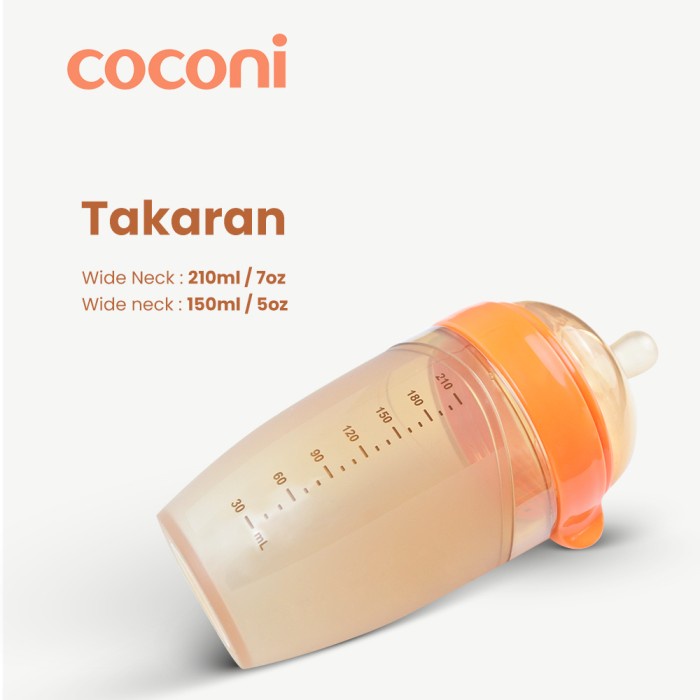 COCONI Ultra Wide Neck Baby Silicone Bottle | Botol Silicone