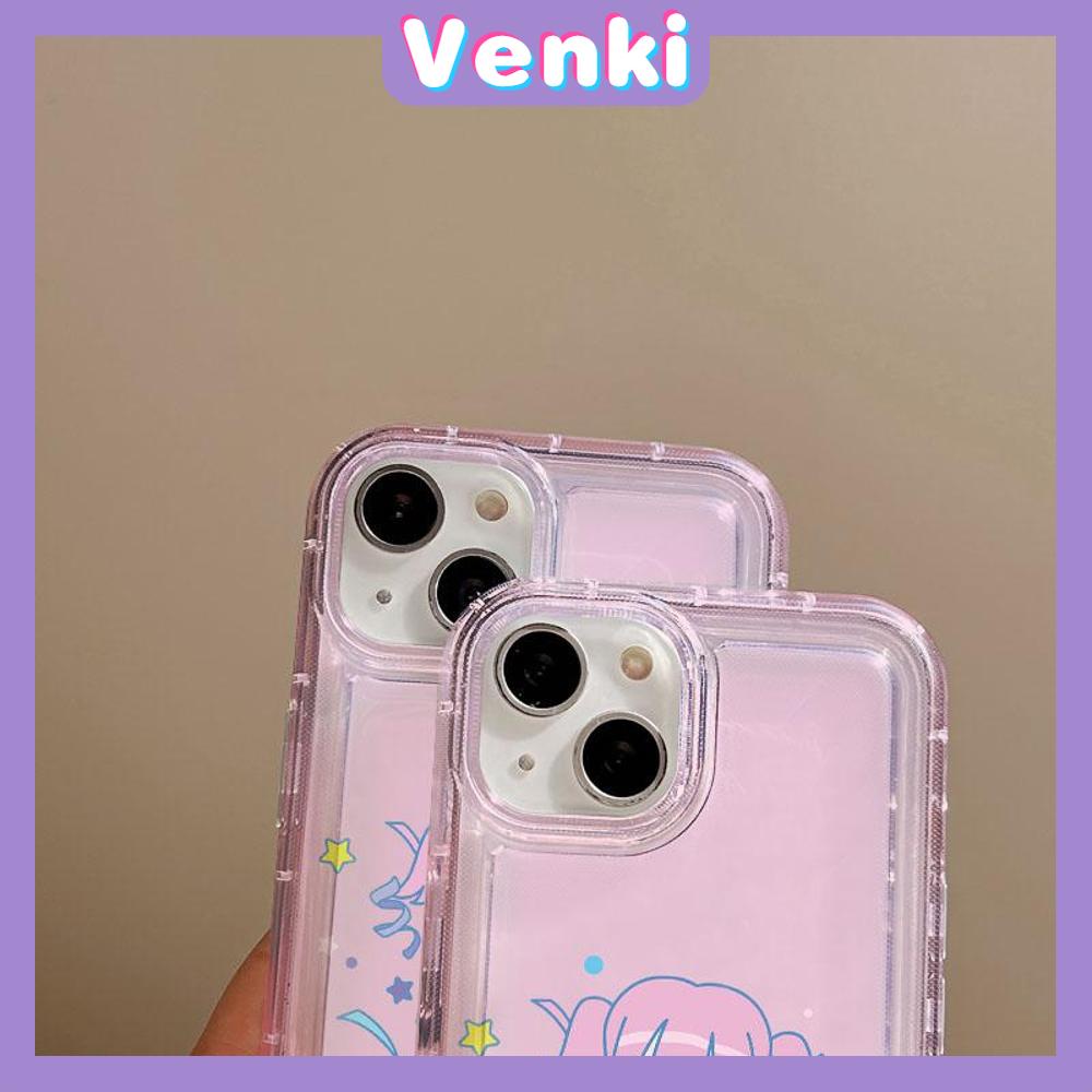 VENKI - For iPhone 11 Case Clear Phone Case TPU Soft Case Airbag Shockproof Protection Camera Cute Play Little Girl Compatible with iPhone 14 13 Pro Max iPhone 12 Pro Max XR XS 7 8