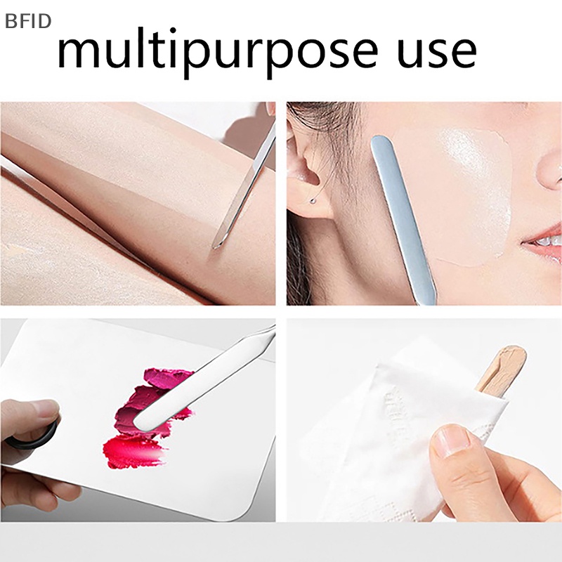 [BFID] Spatula Toner Makeup Dual Head Stainless Steel Mixing Stick Foundation Dengan Tas [ID]