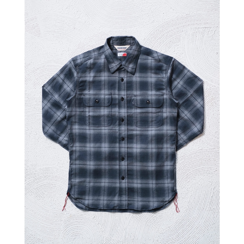 WINGMAN DENIM - CHECK FLANNEL - BLUE/GREY