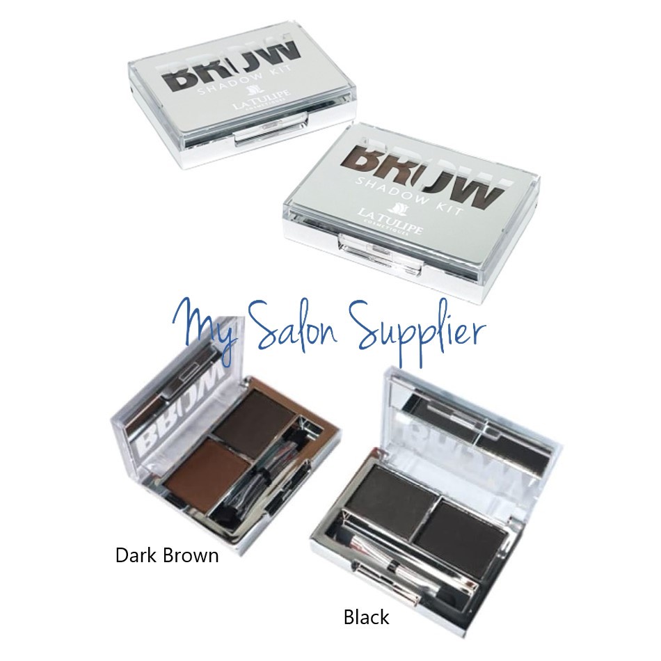 La Tulipe Brow Shadow Kit Dark Brown