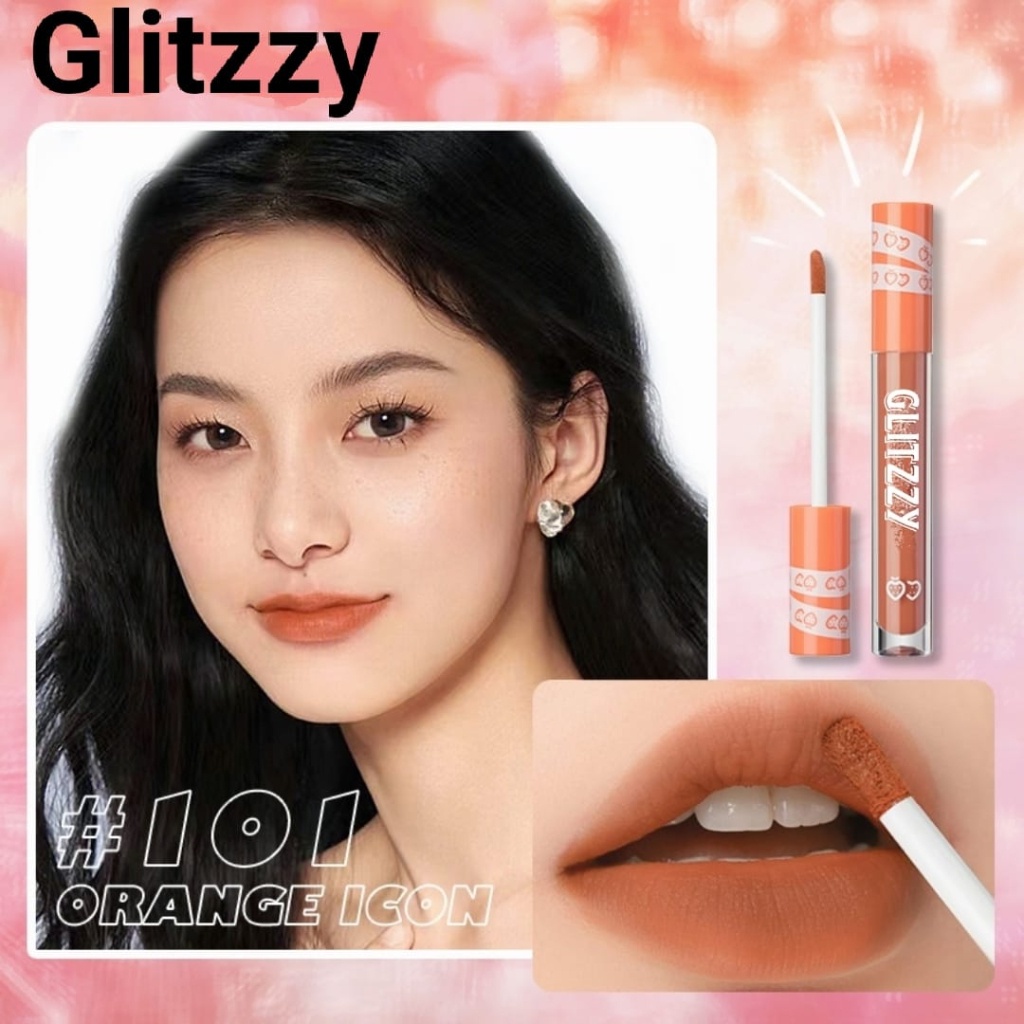 Glitzzy 12 Warna Lipstick Matte Lembut Warna Nude Tahan Lama Melembabkan Cantik