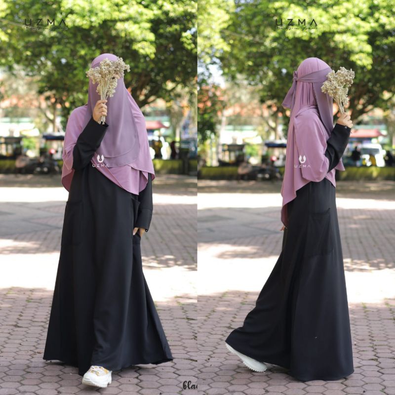 MAIRA ABAYA BY UZMA HIJAB | GAMIS POLOS PREMIUM
