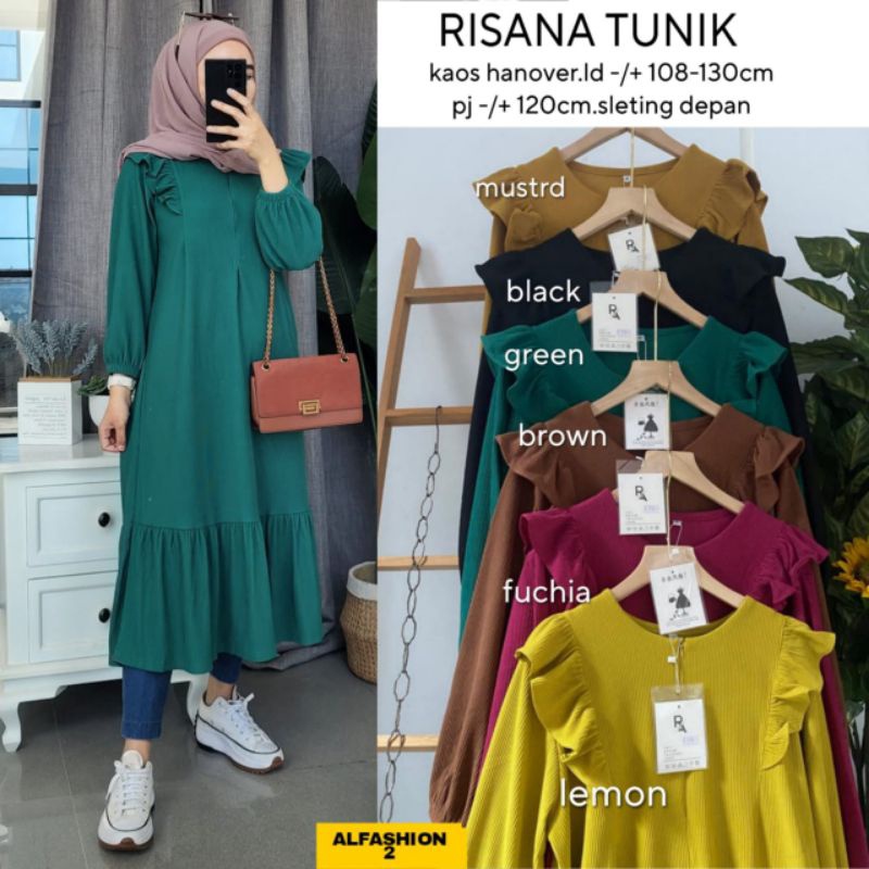 RISANA TUNIK ORI ALFASHION | Kaos Hanover