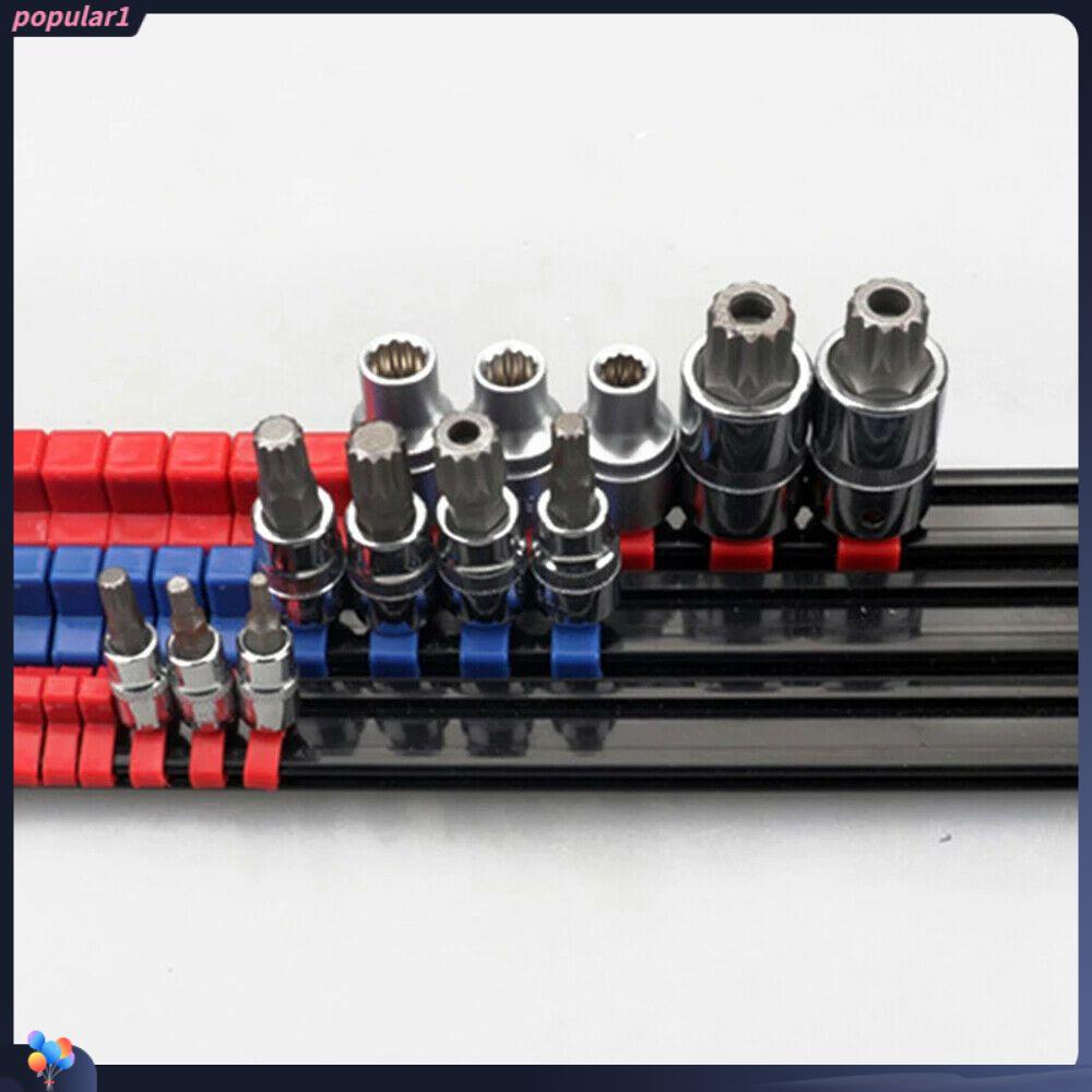 Populer Gantungan Kunci Sok Universal Rel Bracket Rel Klip Dinding Holder Wrench Organizer