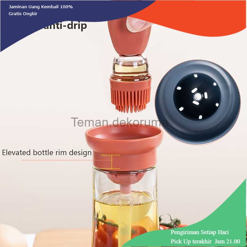 TD - DPR Urijik Botol Minyak Kuas 2 in 1 Silicone Oil Bottle Brush Dispenser - UR18