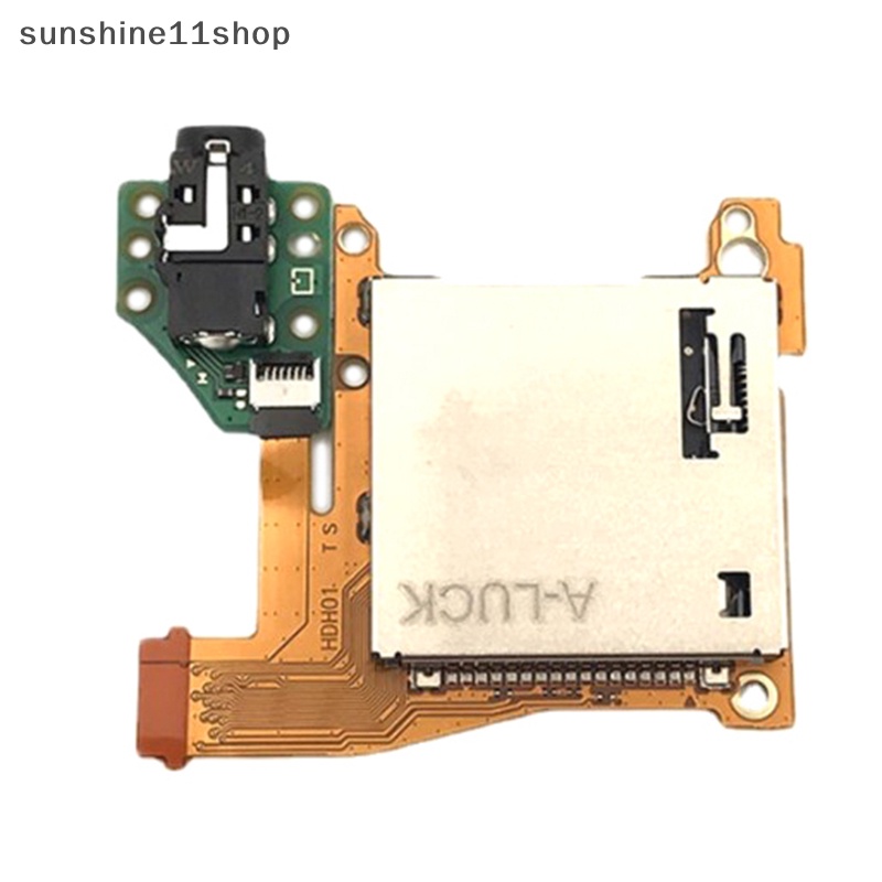 Sho Untuk NS Switch Lite Game Card Slot Socket Dengan Headset Headphone Board Game Card Socket Repair Parts Dengan Papan N