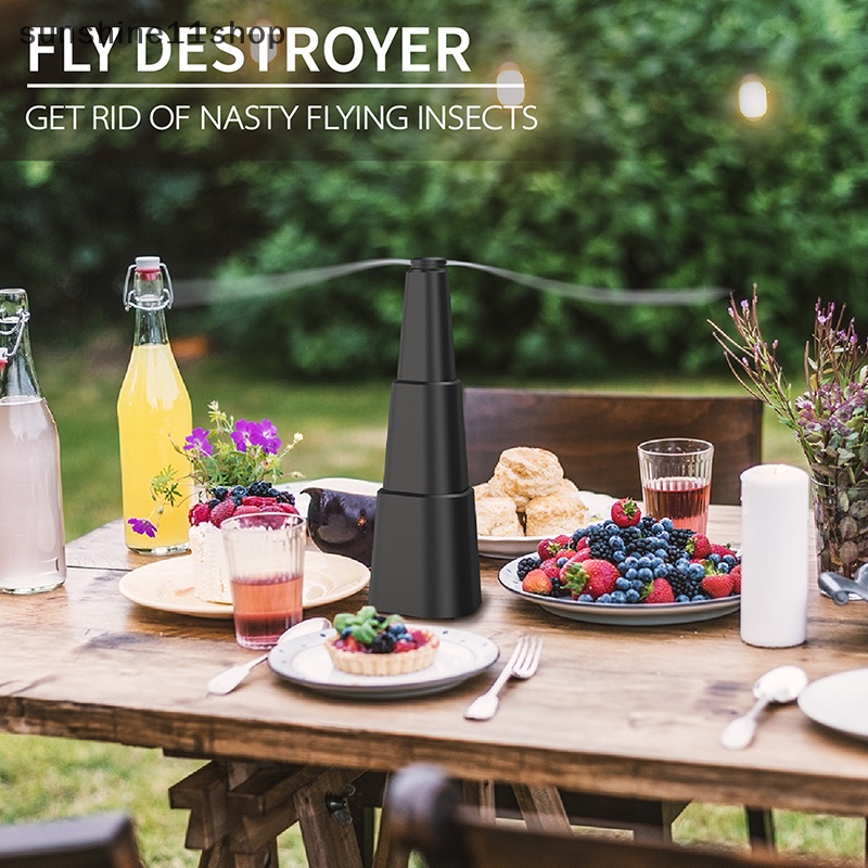 Sho Kipas Angin Lalat Soft Blades Otomatis Flycatcher Pelindung Makanan Silent Jauhkan Dari Fl N