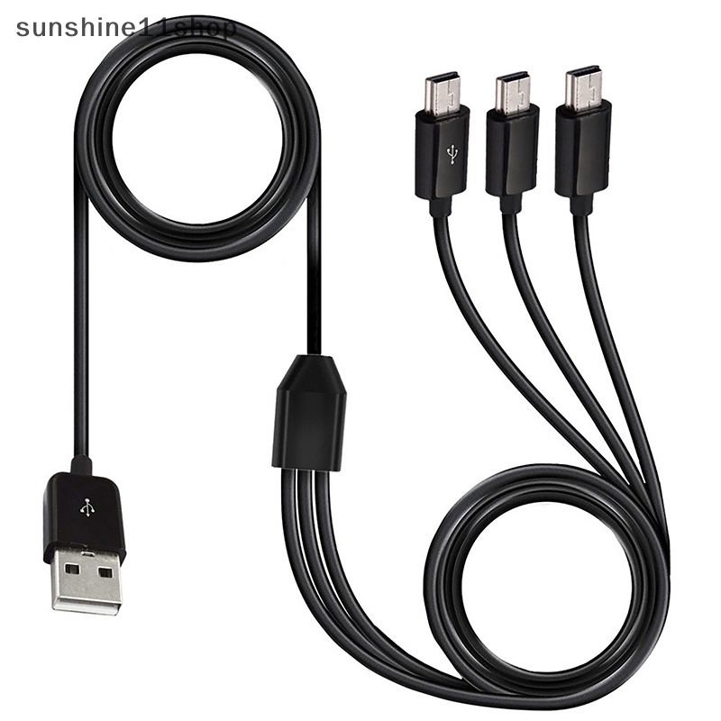 Sho 1M 3in1 Usb A Male 1sampai3 Usb 5Pin Kabel Data Charger Usb Mini Y Splitter N