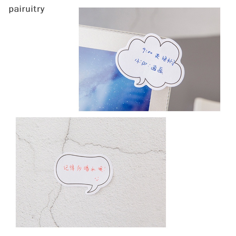 Prt 30lembar Putih Minimalis Beda Bentuk Diaue Sticky Notes Self-Stick Self Adhesive Memo Pads Untuk Siswa Rumah Kantor Perlengkapan Sekolah PRT