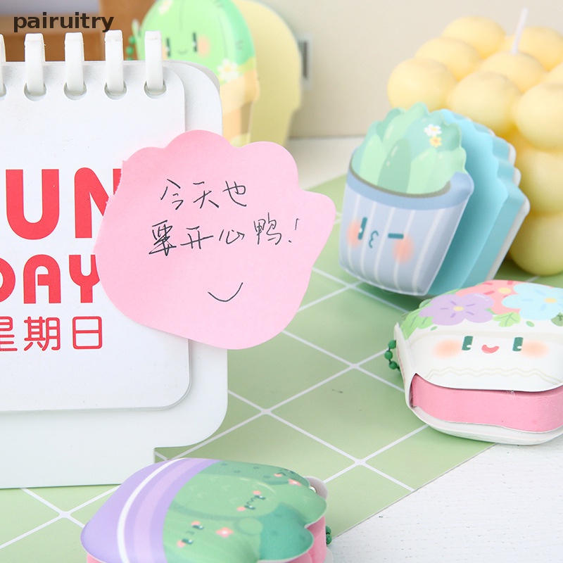 Prt Random Kreatif Planet Makanan Tanaman Deion Sticky Note Portable Pendant Book Cute Bean Book Mewarnai Halaman Memo Pad Kecil PRT