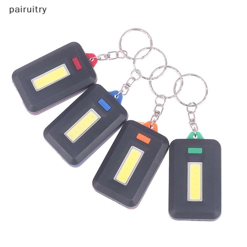 Prt 1PCS Portable Mini COB LED Gantungan Kunci Senter Key Chain Torch Light Lamp PRT