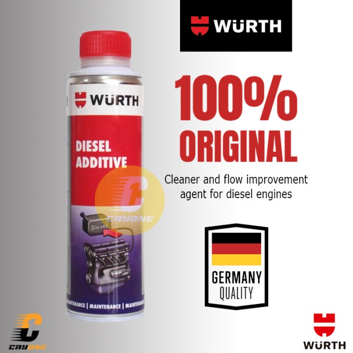 WURTH DIESEL ADDITIVE - PEMBERSIH SALURAN BAHAN BAKAR MESIN DIESEL