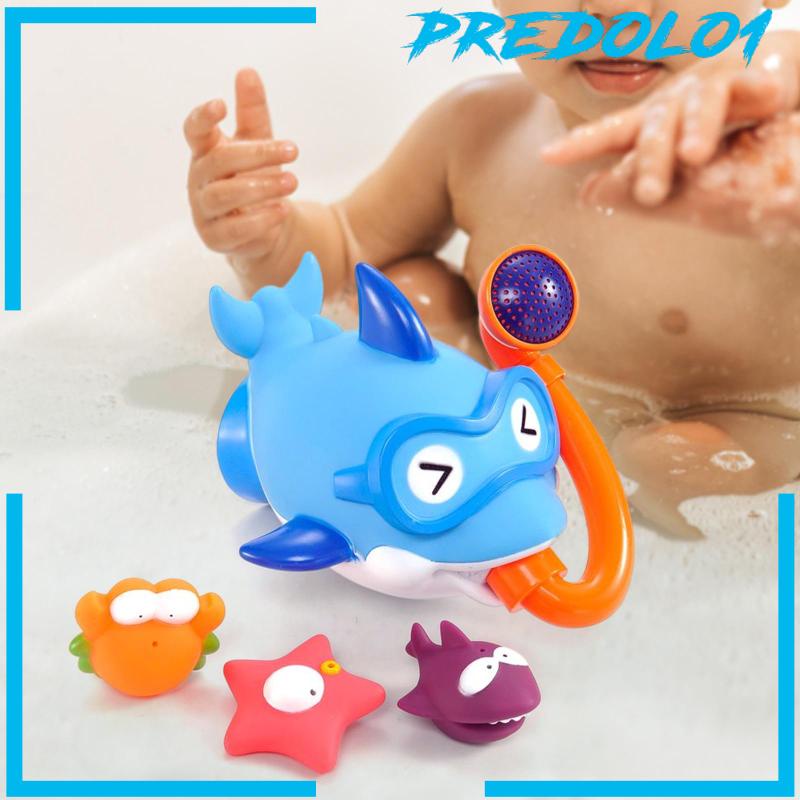 [Predolo1] 4pcs Mainan Mandi Bermain Air Kamar Mandi Untuk Bak Mandi Kolam Renang Usia 1-5 Tahun Bayi