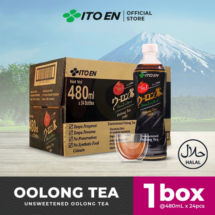 

N.E.W ITO EN Oolong Tea No Sugar 480ml isi 24 pcs